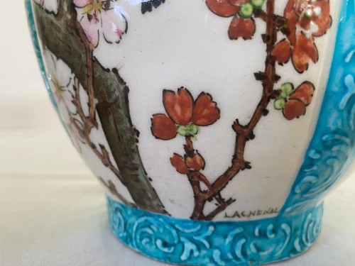 Art nouveau - Edmond Lachenal (1855-1948), Jardinière et vases en céramique Art nouveau