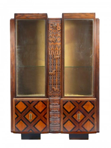 Furniture Showcase Art Deco, Colonial Exhib 1931, A. Fréchet (1874-1967) 