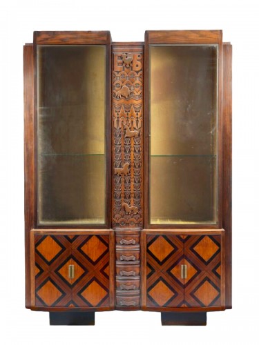 Meuble Vitrine Art Deco Expo Coloniale Paris 1931, André Fréchet (1874-1967)