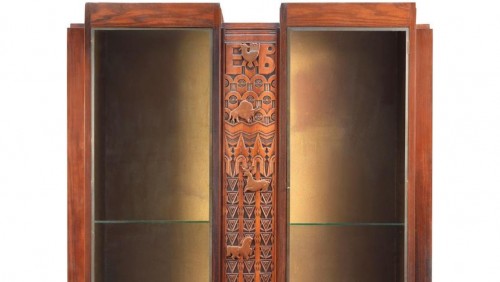 Vitrine Art Deco présenté à l'Exposition Coloniale de Paris en 1931, André Fréchet (1874-1967) - Mobilier Style Art Déco