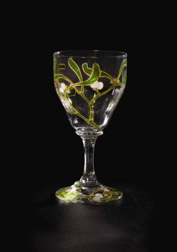 Art nouveau - E. Lachenal & Daum Nancy Service «Gui» 6 ou 12 personnes