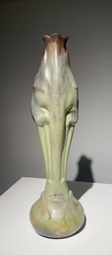 Porcelain & Faience  - Ernest Bussiere, Iris Ceramic Vase Art Nouveau