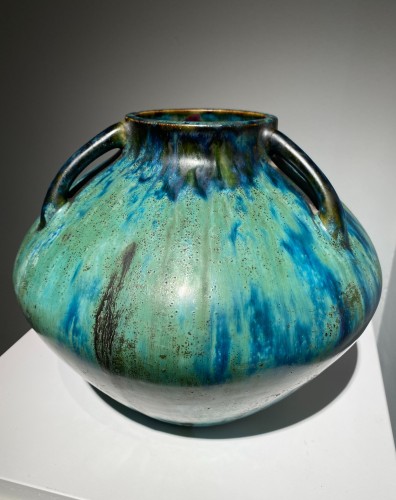 Dalpayrat - Three Handled Vase, Art Nouveau Ceramic - Porcelain & Faience Style Art nouveau