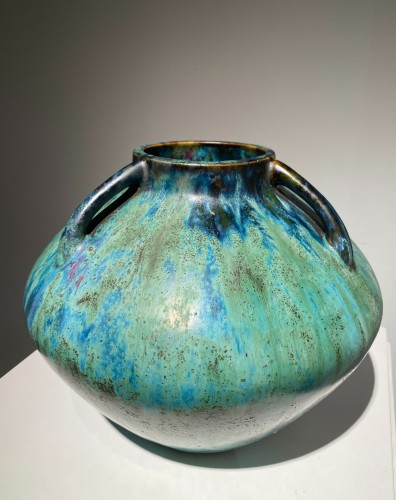 Céramiques, Porcelaines  - Dalpayrat - Vase "aux trois anses" en céramique Art Nouveau