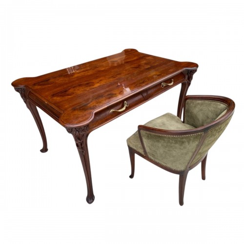 Georges Nowak (1884–1956) - Art nouveau Desk and chair