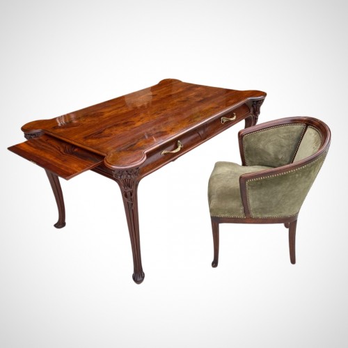 Georges Nowak (1884–1956) - Art nouveau Desk and chair - 