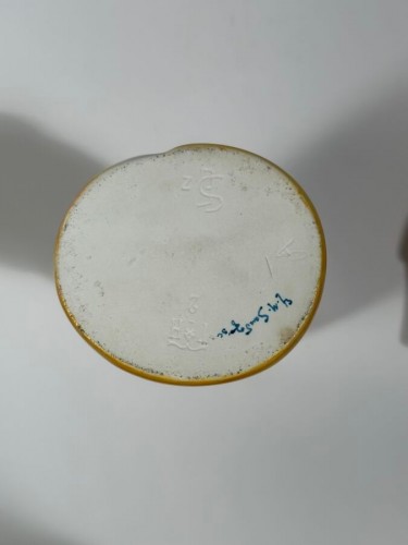 Porcelain & Faience  - Édouard-Marcel SANDOZ &amp; Théodore Haviland LIMOGES, 2 Enamelled porcelain