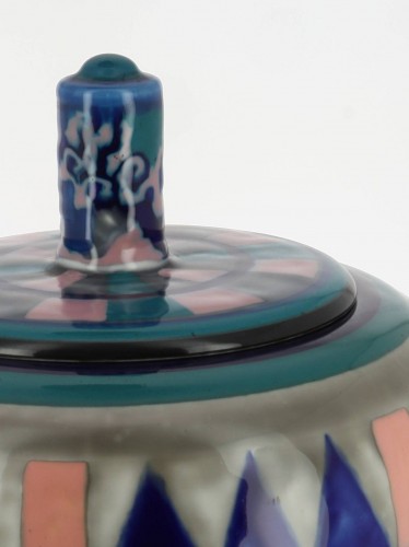 Camille Tharaud & Henri Rapin, Vase à couvercle en céramique Art Deco - Céramiques, Porcelaines Style Art Déco