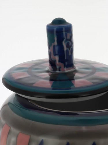 Céramiques, Porcelaines  - Camille Tharaud & Henri Rapin, Vase à couvercle en céramique Art Deco