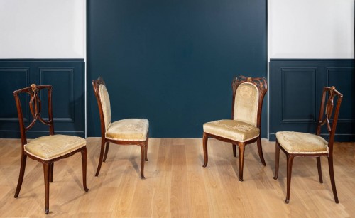 Seating  - C. Plumet &amp; T. Selmersheim,Art Nouveau Iris Salon Suite