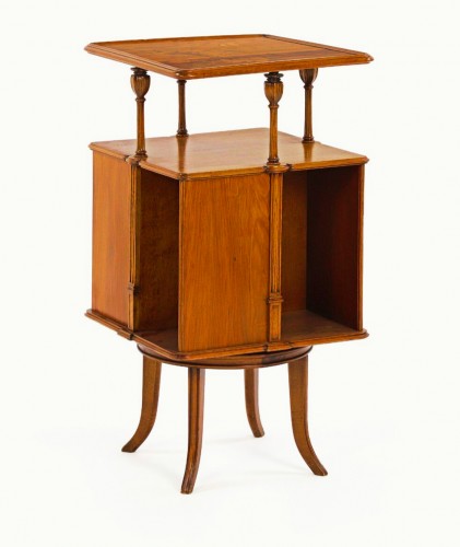 Émile Gallé (1846-1904) - Rotating Bookcase