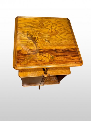 Émile Gallé (1846-1904) - Rotating Bookcase - Furniture Style Art nouveau