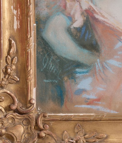 Jules CHÉRET (1836–1932) – Elegant Woman with a Hat - Paintings & Drawings Style Art nouveau