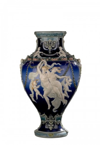 L-r Carrier Belleuse, Vase &quot;night Carried Away By Day&quot;