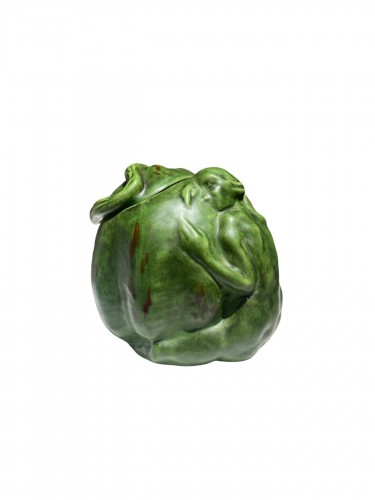 Rupert Carabin, Woman With A Gourd, Art Nouveau Ceramic