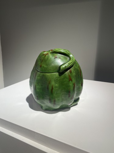 Rupert Carabin  (1862-1932), Woman With A Gourd - Porcelain & Faience Style Art nouveau