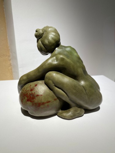 Rupert Carabin (1862-1932), Woman with a Colocynth - Porcelain & Faience Style Art nouveau