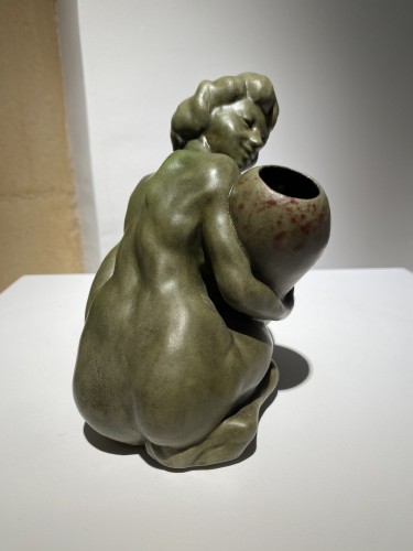 Porcelain & Faience  - Rupert Carabin (1862-1932), Woman with a Colocynth