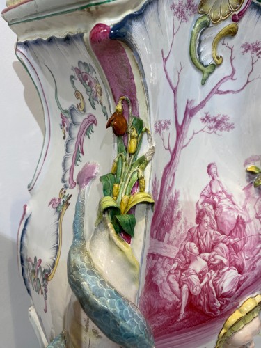 Polychrome Faience Fountain, Marseille 18th Century - 
