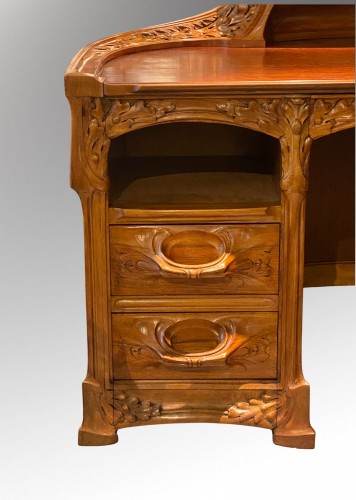 Hector Michaut (1874-1923), Bureau aux Algues & son fauteuil - Galerie Origines