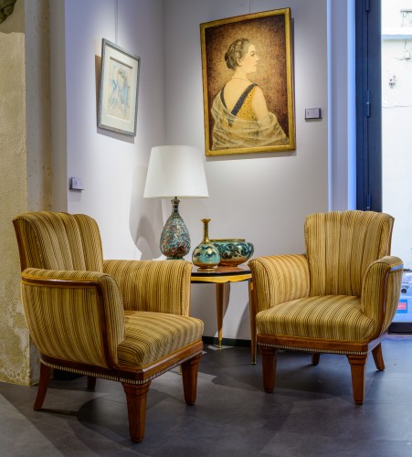 Jean Mayodon (1893-1967) - Coupe en céramique sur talon - Galerie Origines