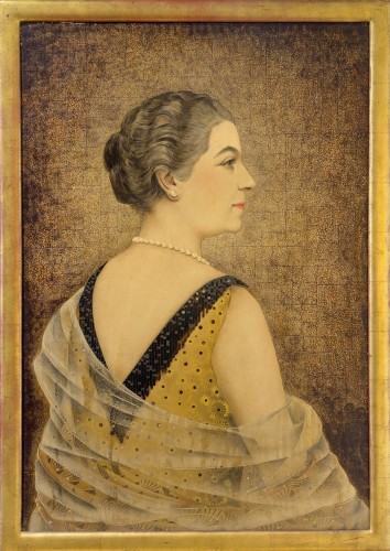 Jean Dunand (1877-1942) - Portrait of Mrs Henry Dutey Art Deco