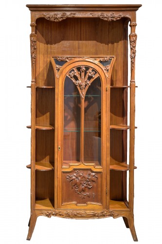 Louis Majorelle - Display cabinet in walnut and rosewood