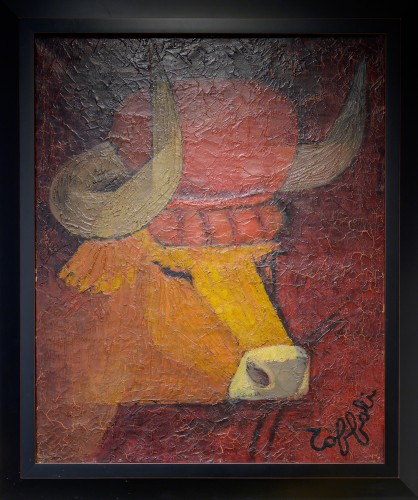 Louis Toffoli (1907 - 1999) - Tableau Son Altesse - Huile sur toile - Années 60