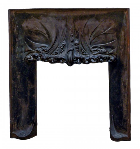 Hectore Guimard, cast iron fireplace interior - Art Nouveau