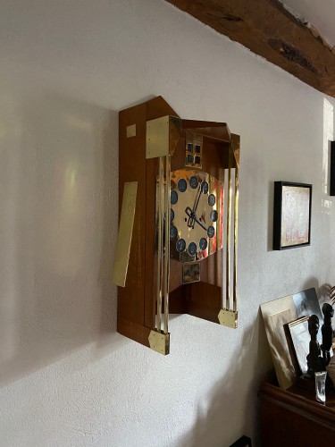 Gustave Serrurier-Bovy (1858-1910) - Pendule Moulin - Horlogerie Style Art nouveau