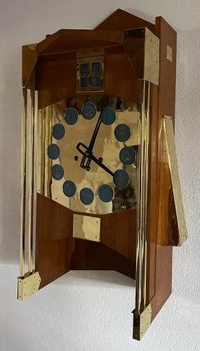 Horology  - Gustave Serrurier-Bovy (1858-1910)  - &quot;Pendule Moulin&quot; - Art Nouveau