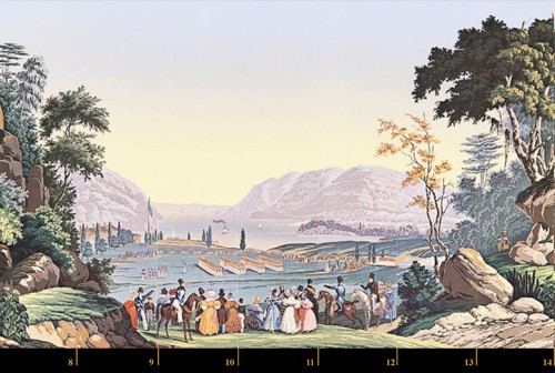 Zuber & Cie, wallpaper - View of North America