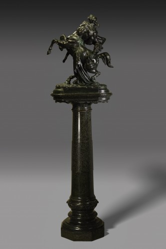 Albert-Ernest Carrier-Belleuse (1824-1887) - L'enlèvement d'Hippodamie - Bronze - Sculpture Style Art nouveau