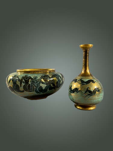 Sevres Manufacture - Jean Mayodon, Ceramic vase Art Deco - Porcelain & Faience Style Art Déco