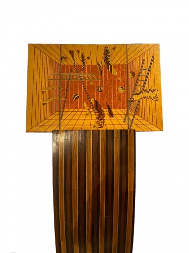 Lectern In Marquetry - Cem Thiauy