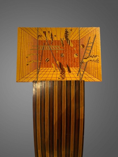 Lectern In Marquetry - Cem Thiauy - 