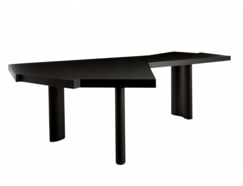 Table in natural orv - Charlotte Perriand, Cassina 511 Ventaglio - 70s