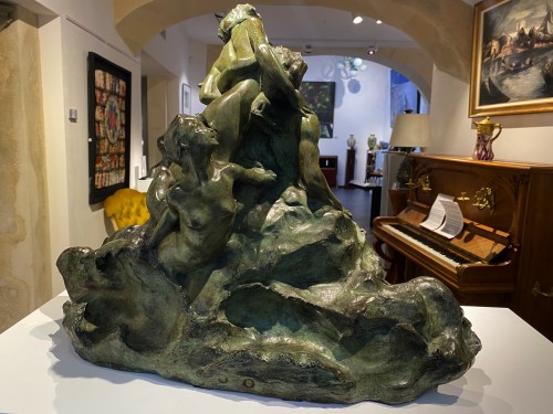 Sculpture  - Raoul Larche (1860-1912) - The song of the sirens
