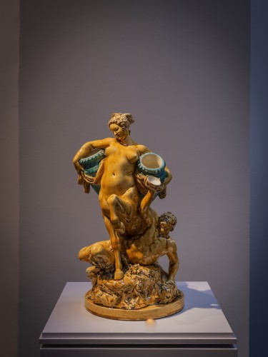 Centauresse en barbotine d'après Carrier Belleuse (1848-1913) - Galerie Origines