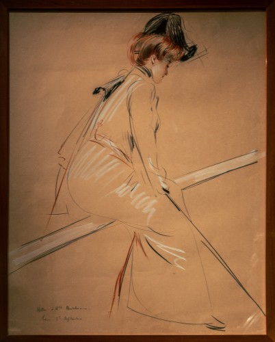 Paul-César Helleu (1859-1927) - Tableau Dessin Art Nouveau Pièce unique