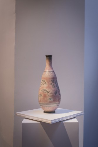 Manufacture de Sèvres, Ceramic vase model Gensoli n°7 - 50s japanese - Porcelain & Faience Style 50