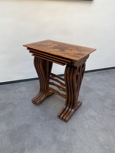 Émile Gallé - Tables gigognes Art Nouveau - Galerie Origines