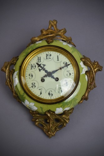 Keller et Guérin, Small clock in Hector Guimard&#039;s style - Horology Style Art nouveau