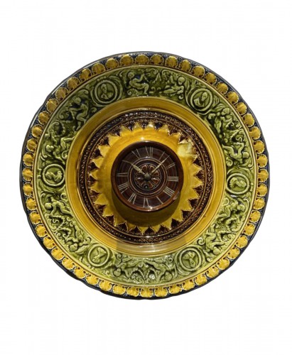 Hippolyte Boulenger (1837-1874) - Choisy-le-Roy, Barbotine faisant horloge