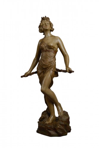 Diana the Huntress, Art Nouveau terracotta