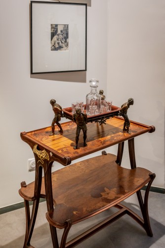 Decorative Objects  - Four Abyssinians Carrying A Tray - Orientalist