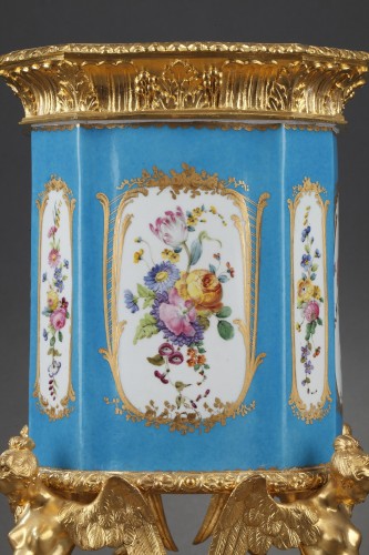 19th century - 19th century porcelain and ormolu mounted vase