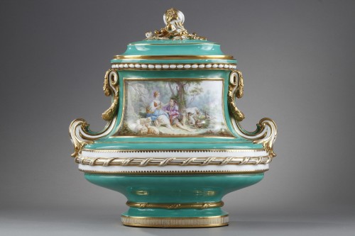 Paire de vases en porcelaine Napoléon III - Napoléon III