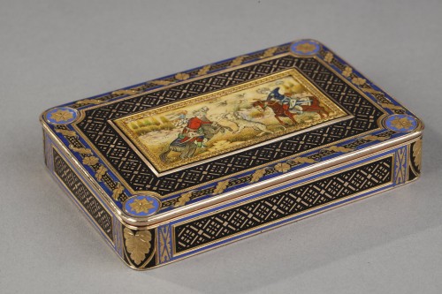 Objects of Vertu  - Gold and Enamel  Snuff box for the Persian Market