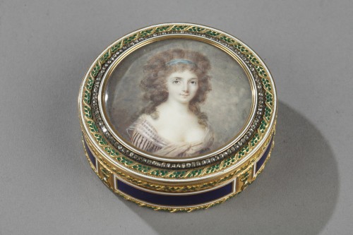 18th century gold and enamel bonbonniere - Objects of Vertu Style Louis XVI